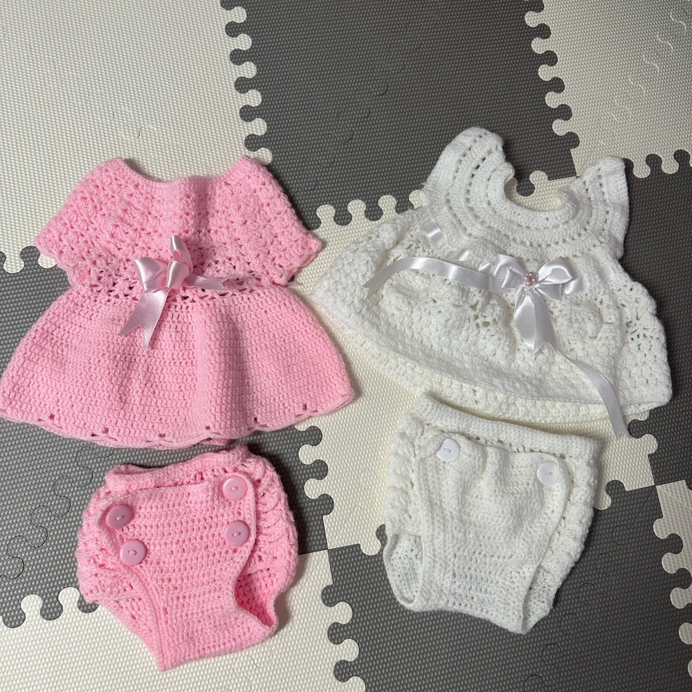 New crochet baby dress